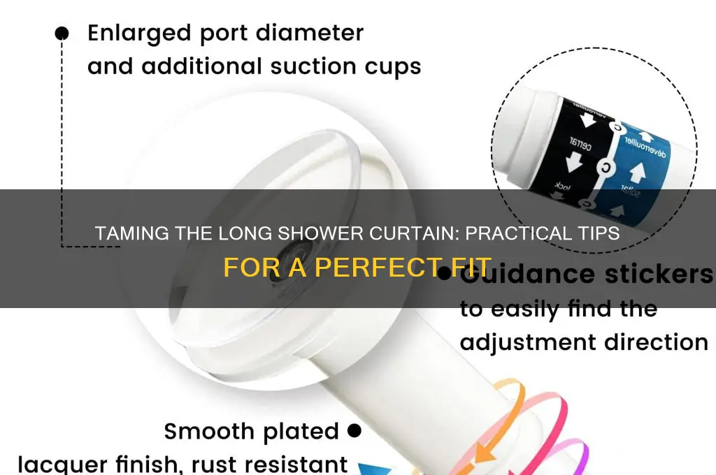 how to deal with a long shower curtain