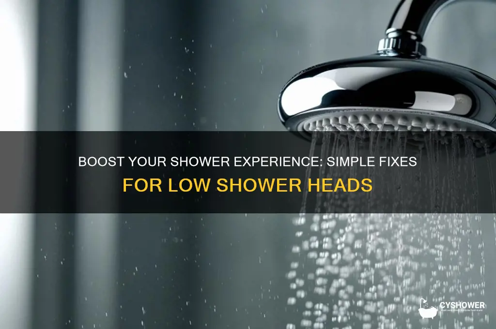 how to deal with low shower head