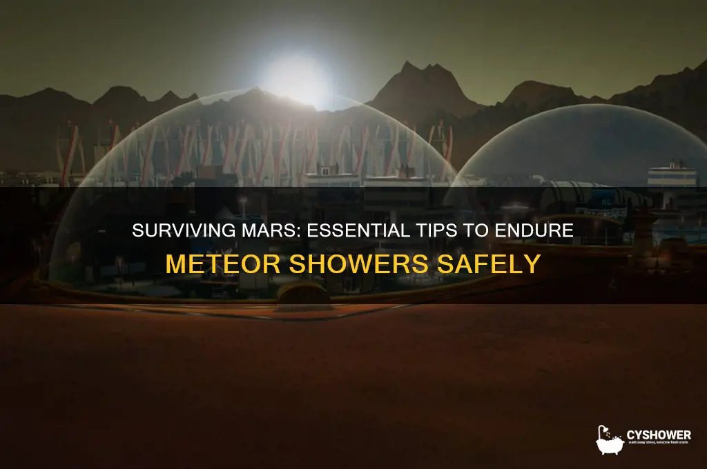 how to deal with meteor shower surviving mars
