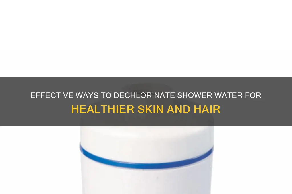 how to dechlorinate shower water