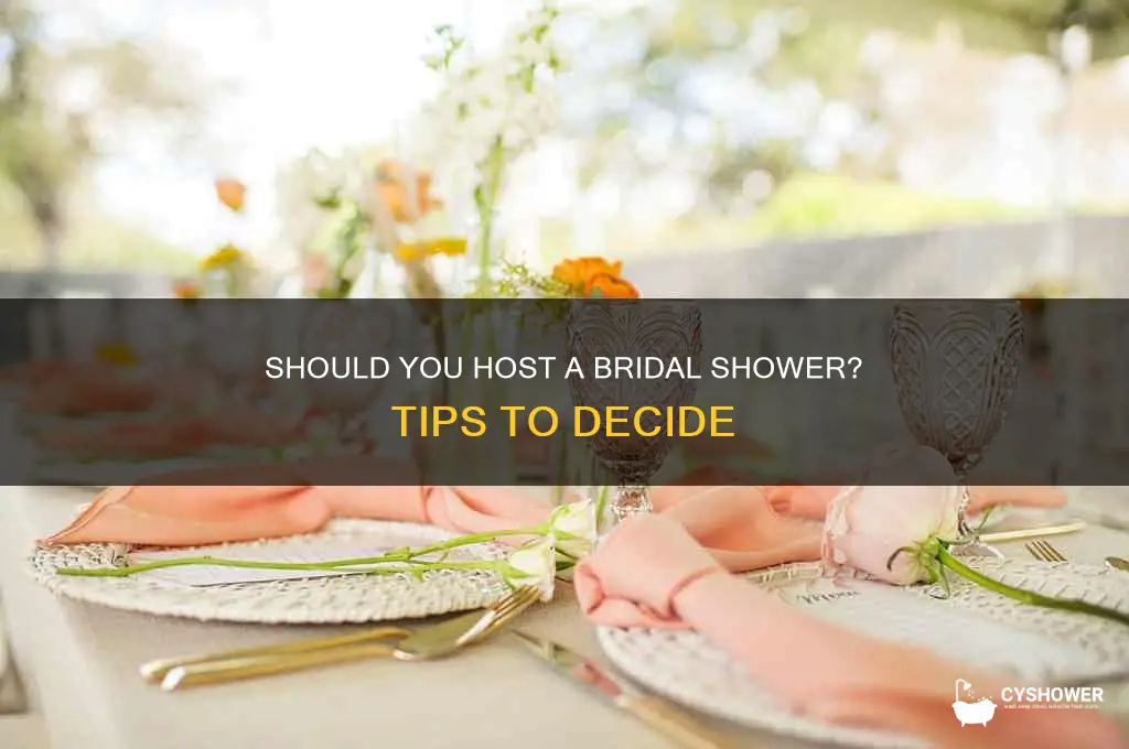 how to decide if you want a bridal shower
