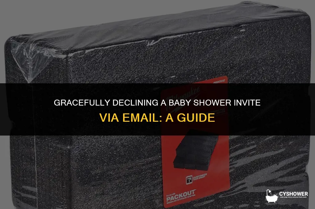 how to decline a baby shower invitation by email