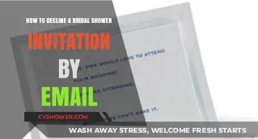 Gracefully Declining a Bridal Shower Invitation: A Polite Email Guide