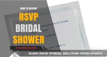 Gracefully Declining a Bridal Shower RSVP: Tips for Polite Regrets