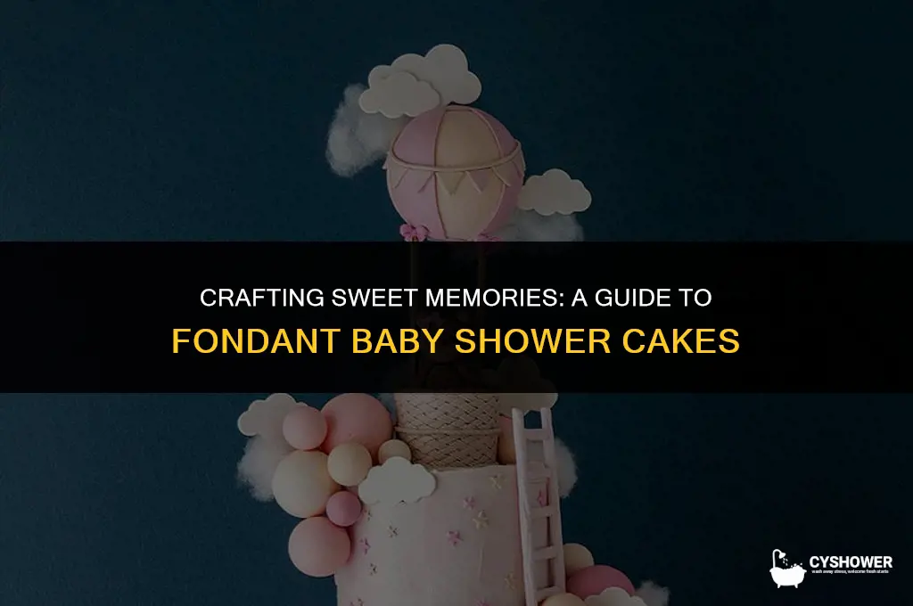 how to decorate a baby shower cake with fondant