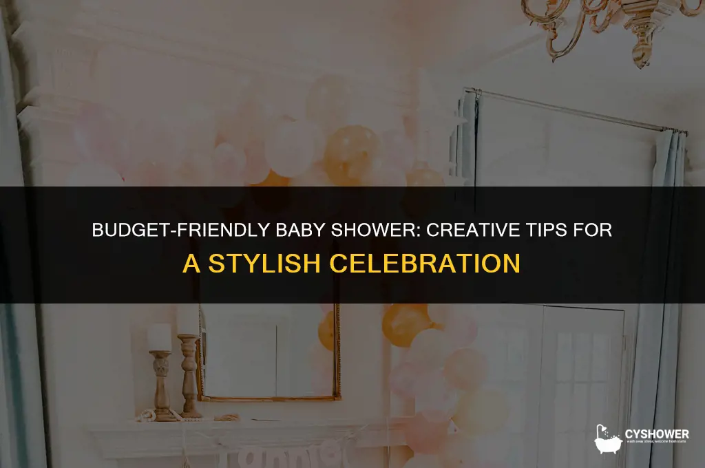 how to decorate a baby shower on a budget