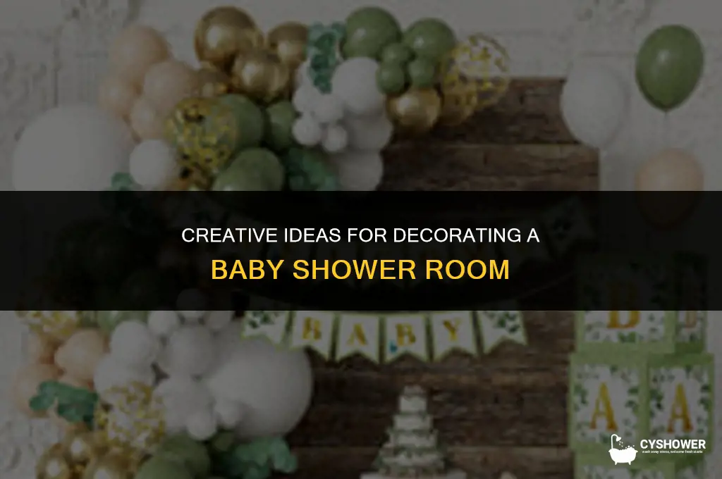 how to decorate a baby shower room