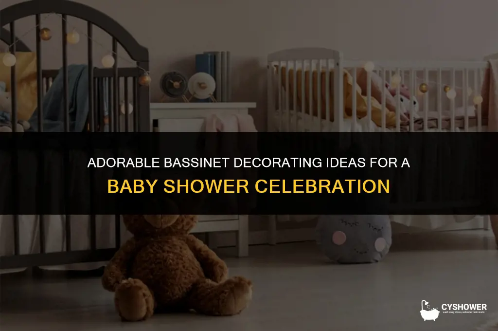 how to decorate a bassinet for a baby shower