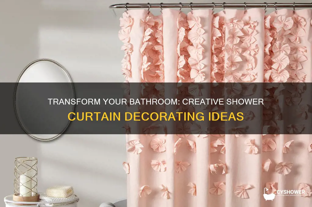 how to decorate a bathroom with a shower curtain