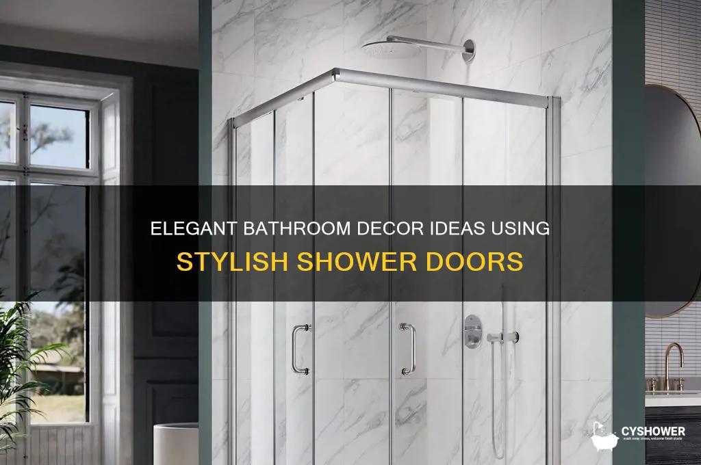 how to decorate a bathroom with shower doors