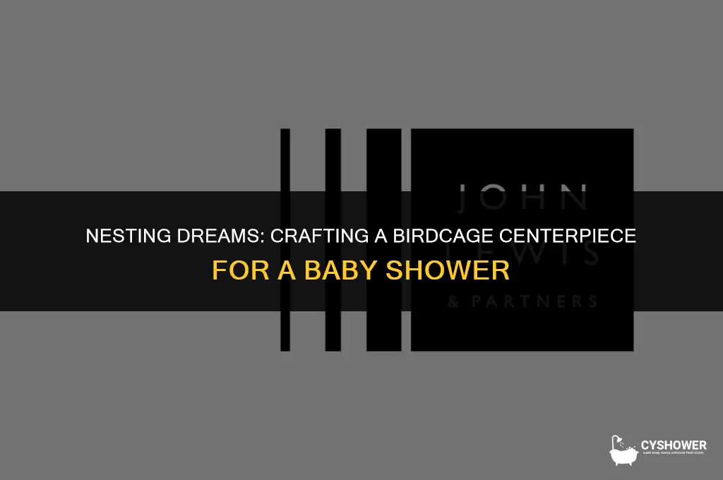 how to decorate a birdcage for a baby shower