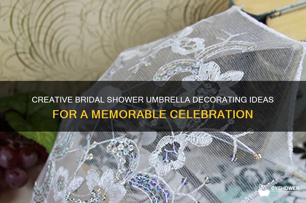how to decorate a bridal shower umbrella