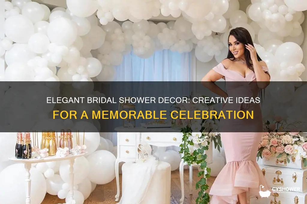 how to decorate a bridal shower