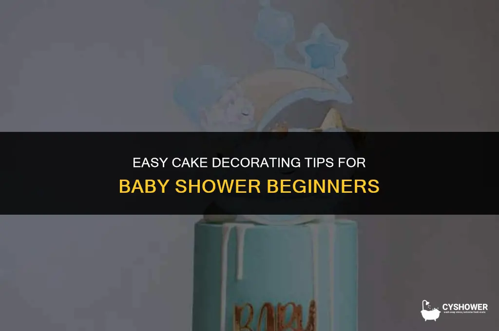 how to decorate a cake for beginners for baby shower