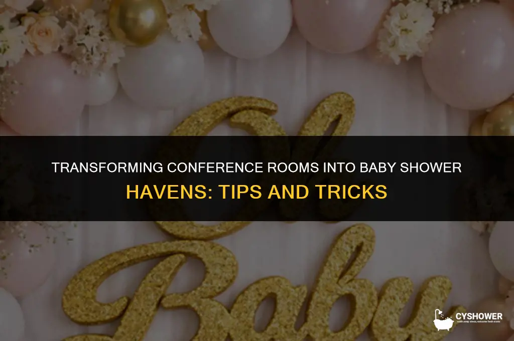 how to decorate a conference room for a baby shower