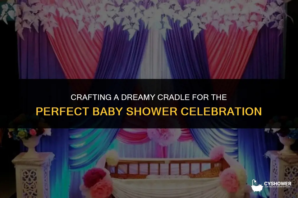 how to decorate a cradle for a baby shower