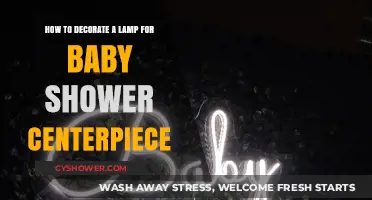 Crafting a Charming Lamp Centerpiece for Your Baby Shower