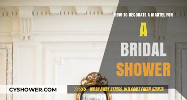 Elegant Mantel Decor Ideas for a Bridal Shower Celebration