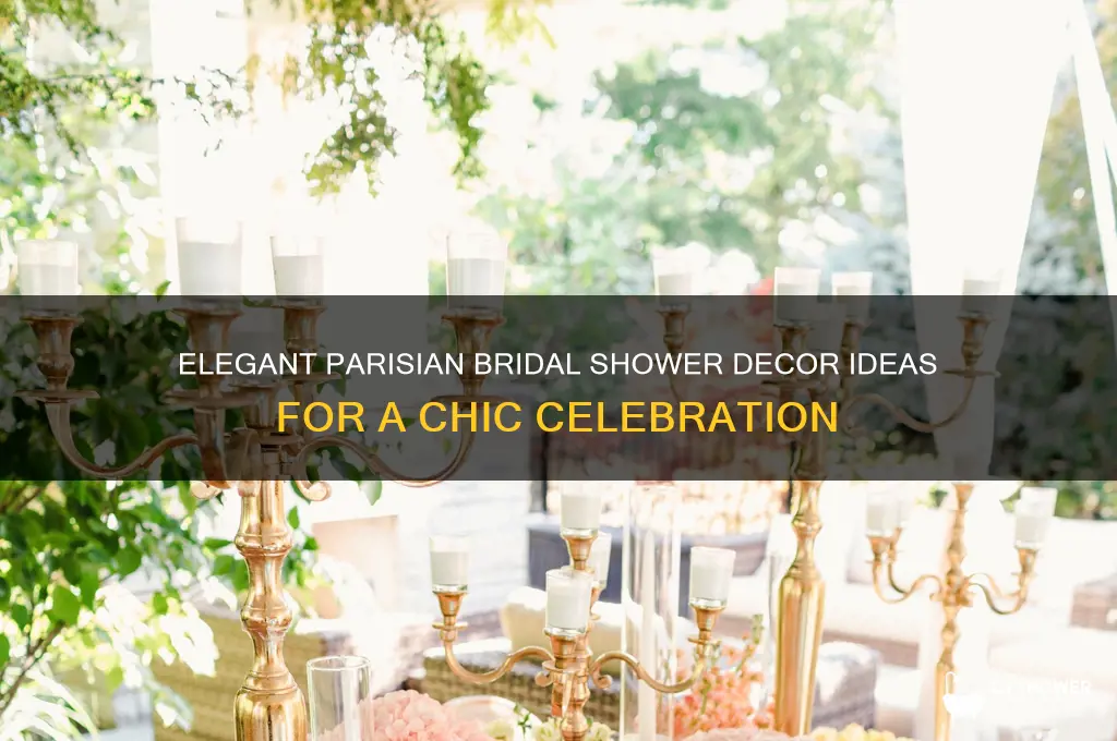 how to decorate a paris themed bridal shower