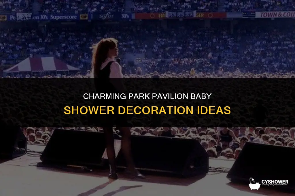 how to decorate a park pavilion for a baby shower