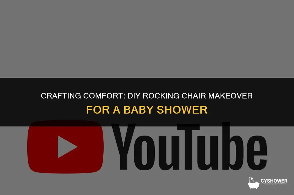 how to decorate a rocking chair for a baby shower