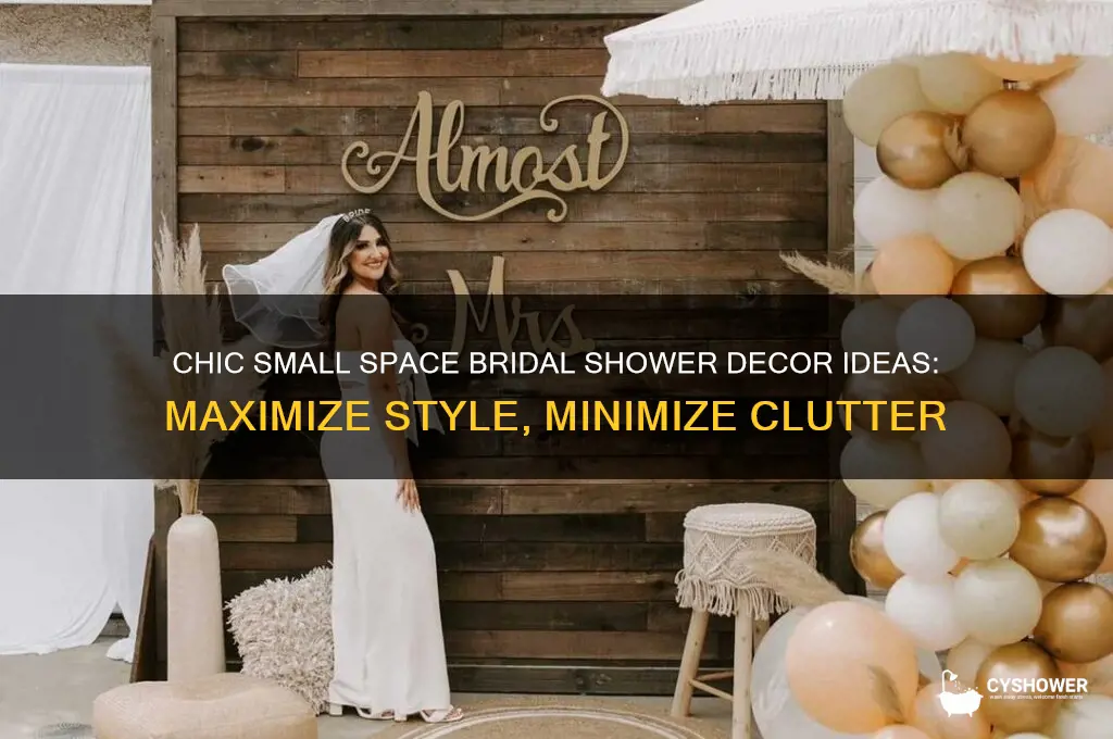 how to decorate a small space for bridal shower