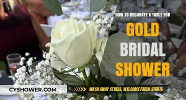 Elegant Gold Bridal Shower Table Decor Ideas & Tips
