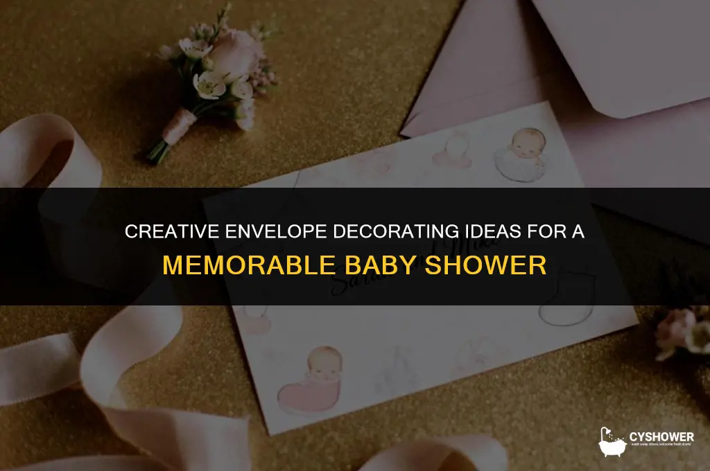 how to decorate an envelope for baby shower