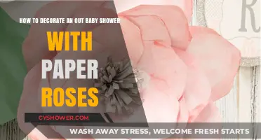 Crafting Elegance: Paper Roses for an Outdoor Baby Shower