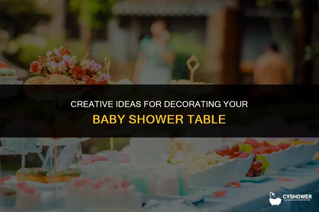 how to decorate baby shower tab e