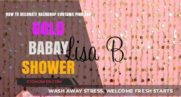 Elegant Pink and Gold Backdrop Ideas for a Baby Shower