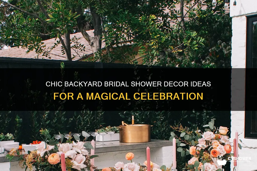 how to decorate backyard for bridal shower