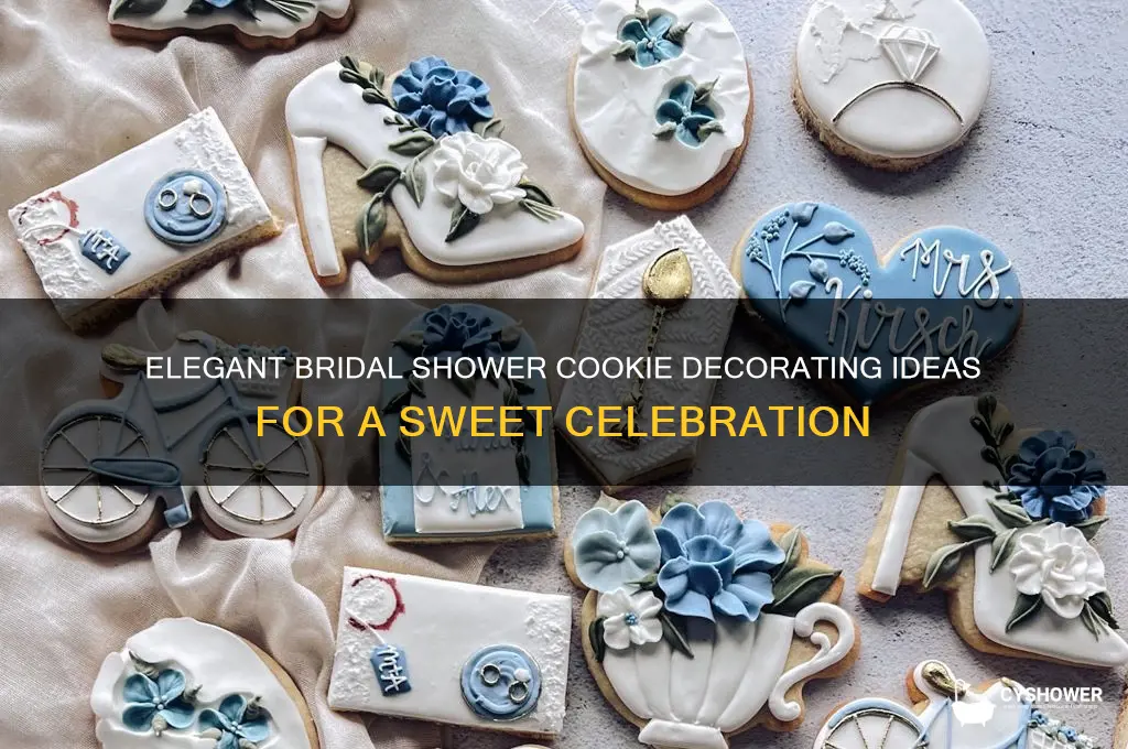 how to decorate bridal shower cookies