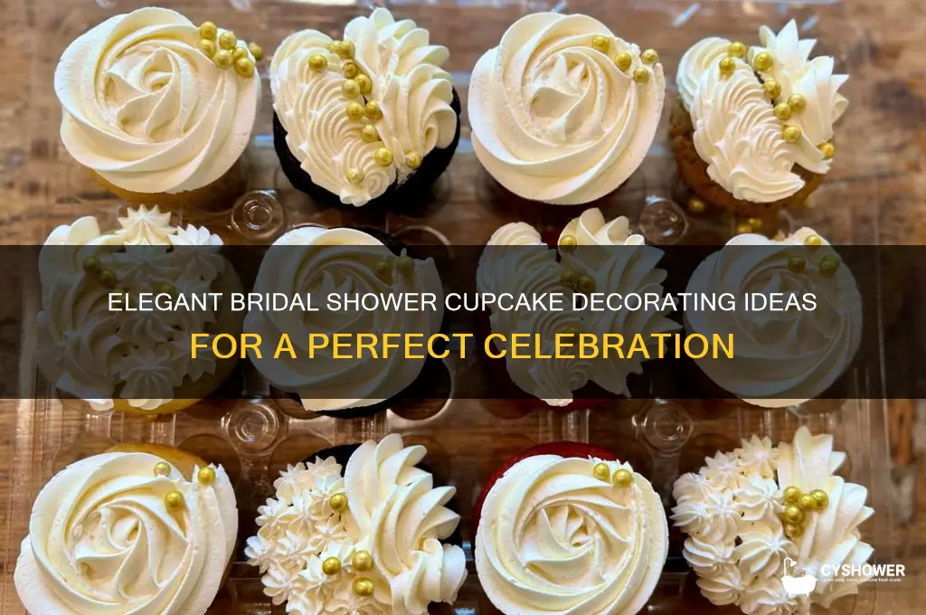 how to decorate bridal shower cupcakes