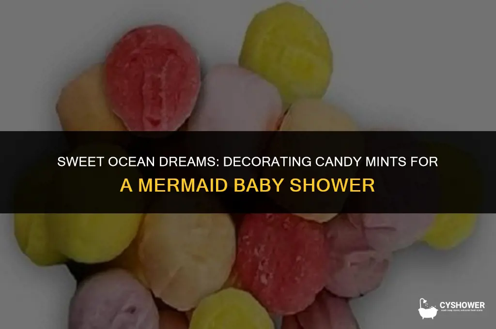 how to decorate candy mints for mermaid baby shower