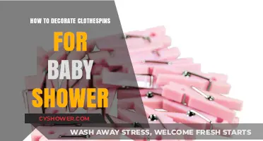 Crafting Cute Clothespins for a Memorable Baby Shower