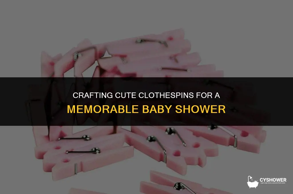 how to decorate clothespins for baby shower