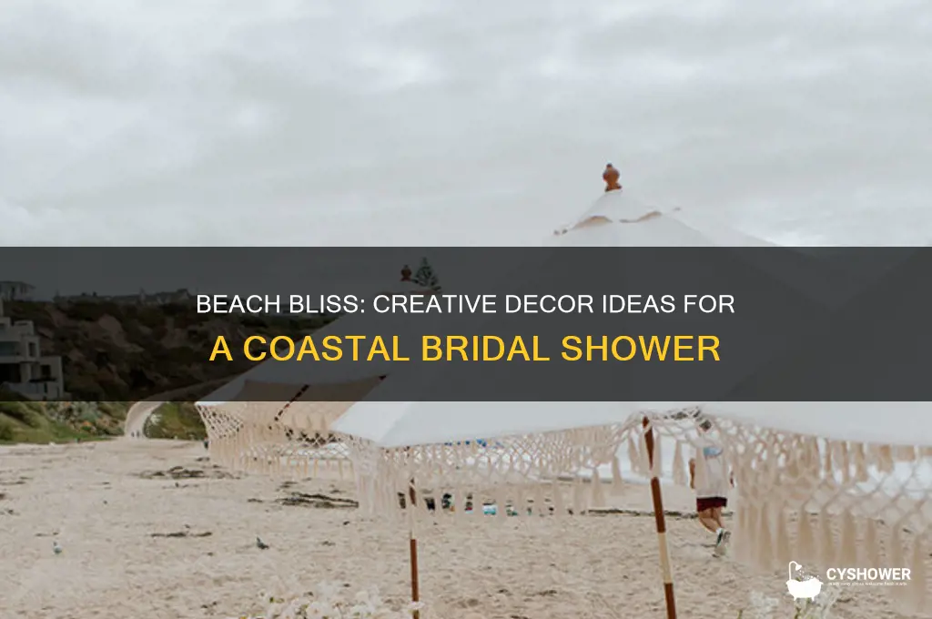 how to decorate for a beach theme bridal shower