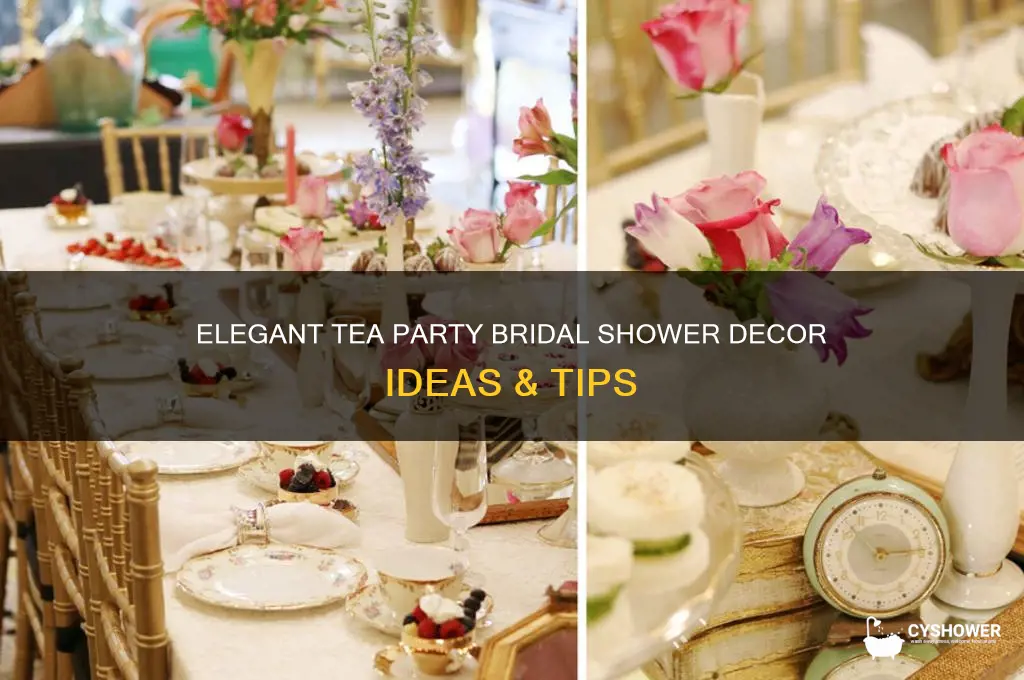 how to decorate for a bridal shower tea party