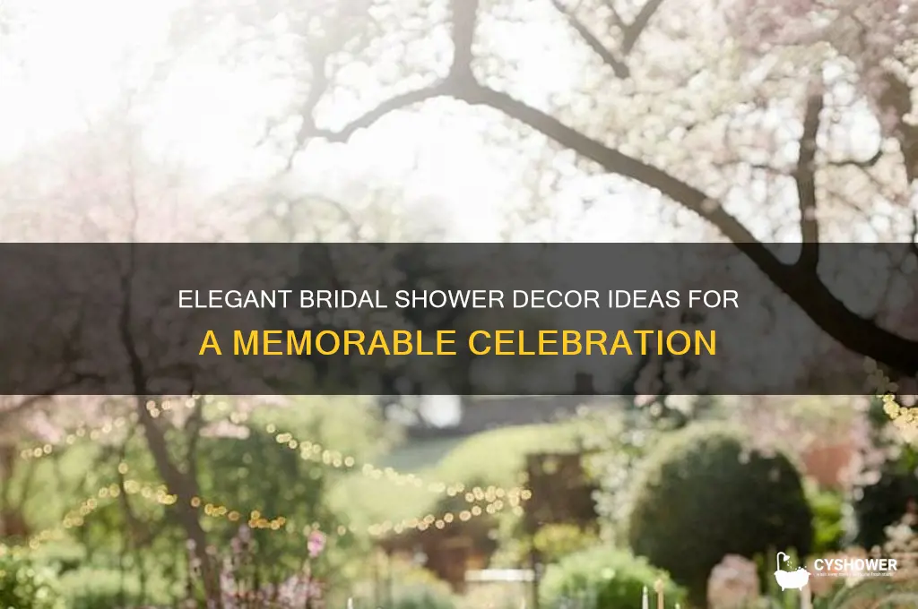 how to decorate for a bridal shower