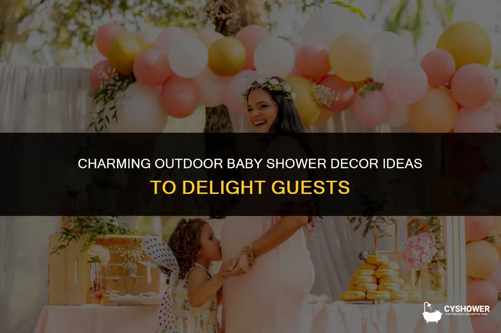 how to decorate for a outdoor baby shower