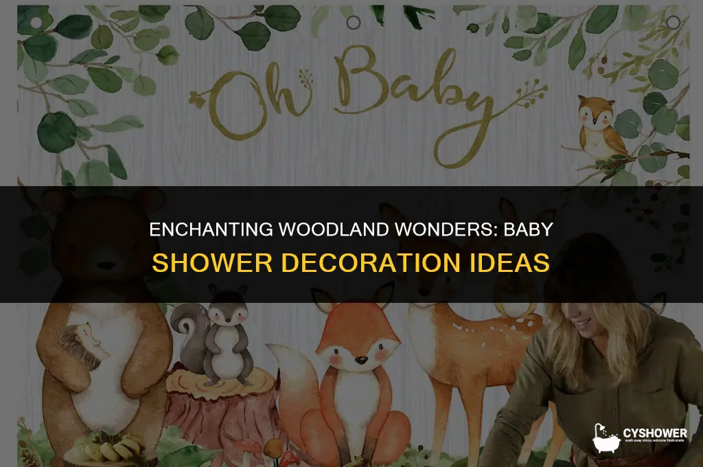 how to decorate for a woodland theme baby shower