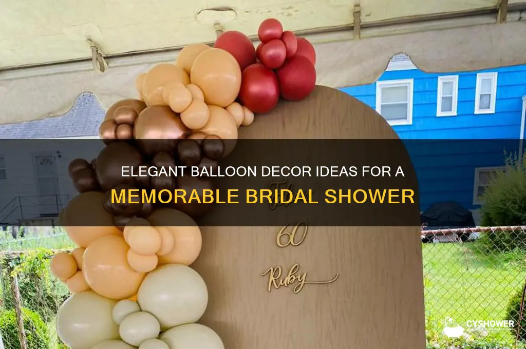 how to decorate for bridal shower with balloons