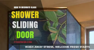 Creative Glass Shower Door Decor: Stylish Sliding Door Design Ideas