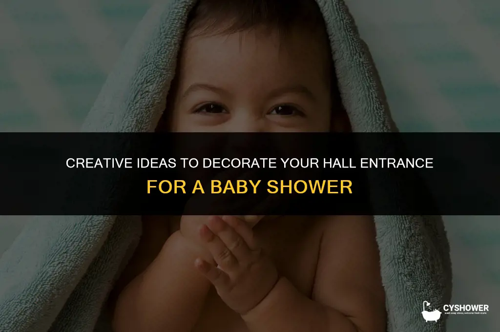 how to decorate hall entrance for baby shower