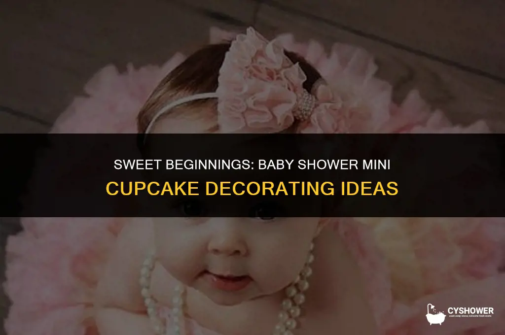 how to decorate mini cupcakes for baby shower