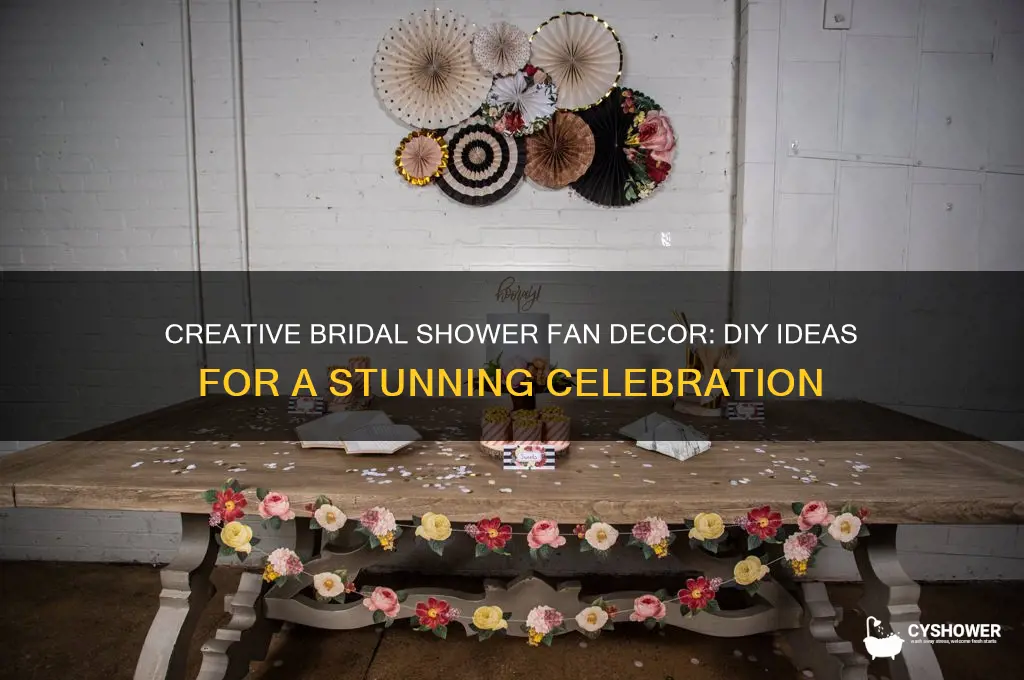 how to decorate party fans for bridal shower