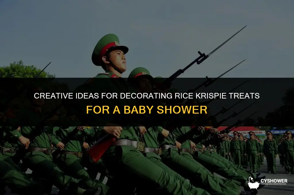 how to decorate rice crispy treats for baby shower