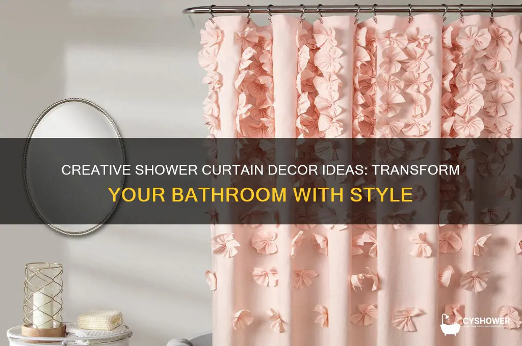 how to decorate shower curtains