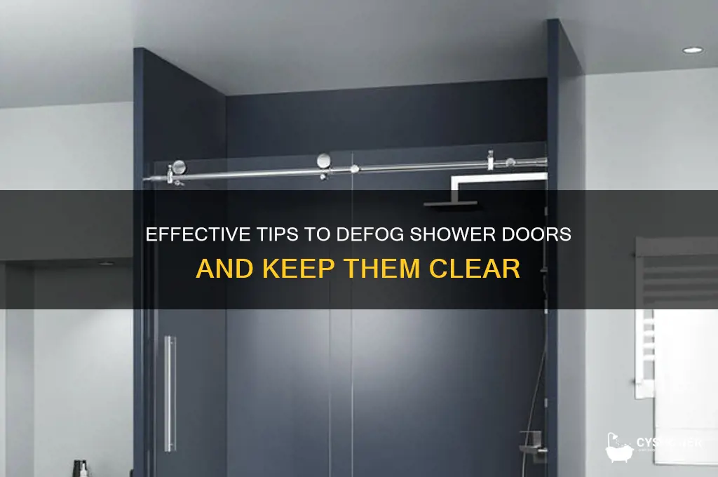 how to defog shower doors